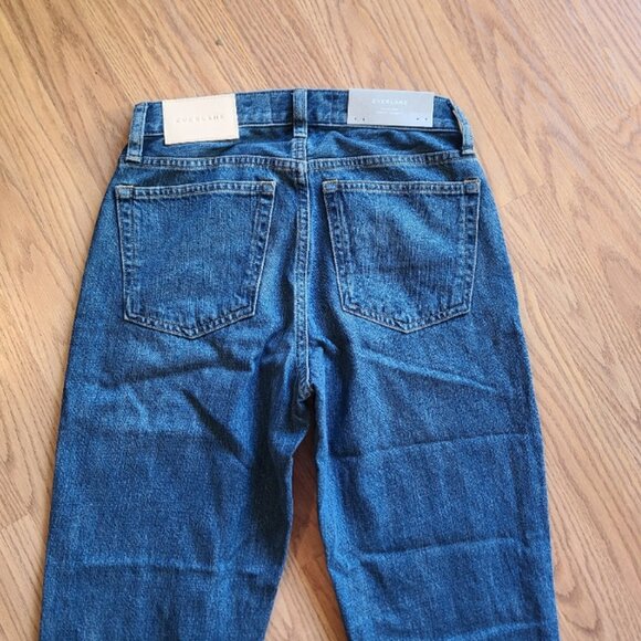 NEW NWT! EVERLANE THE SUPER-SOFT RELAXED JEAN STRAIGHT LEG ANKLE MID-RISE sz 23 - Picture 5 of 6